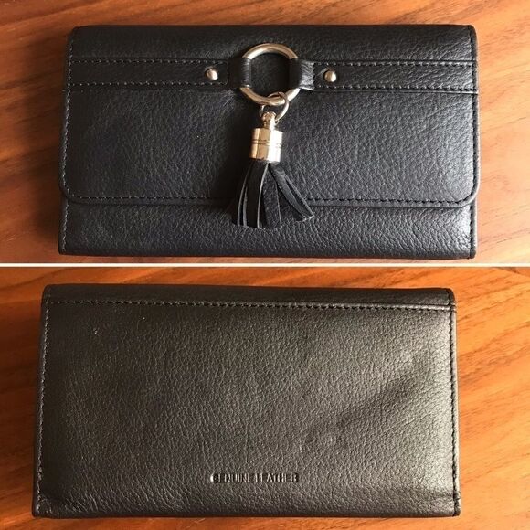 One of a kind. Genuine leather tassel wallet - Picture 2 of 4